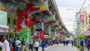 Espacio para los vendedores ambulante en la Duarte con París./Jessica Gómez